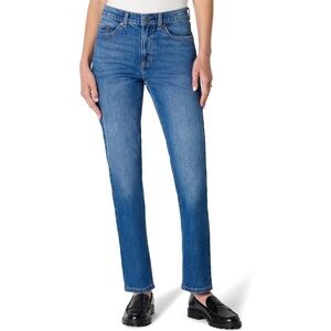 Amazon Essentials Women's High-Rise Straight Leg Jean, medium blue
